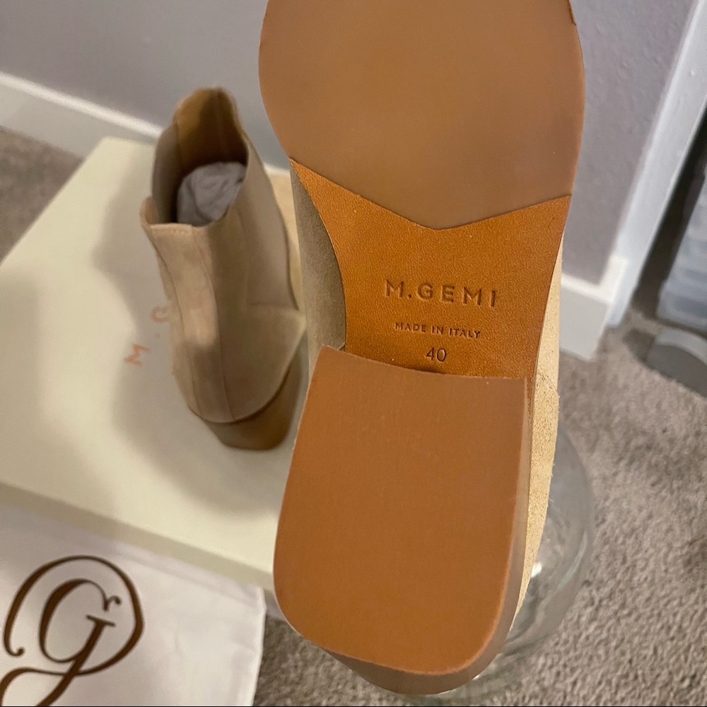 M. Gemi (The Leila) Beige/Cream Boot Size 40- US Size 9.5